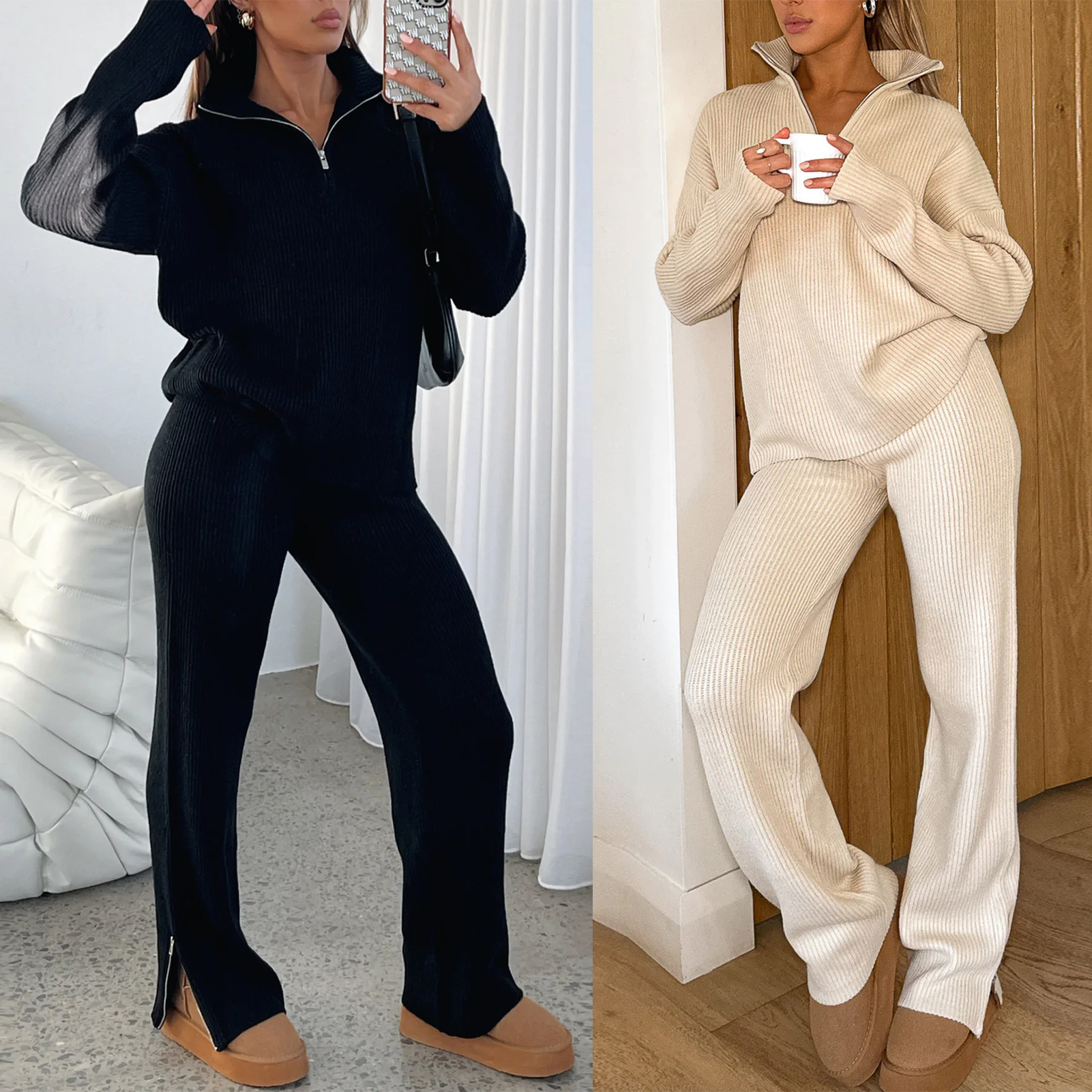 Cozy Couture Flared Sweatsuit Set 🍂
