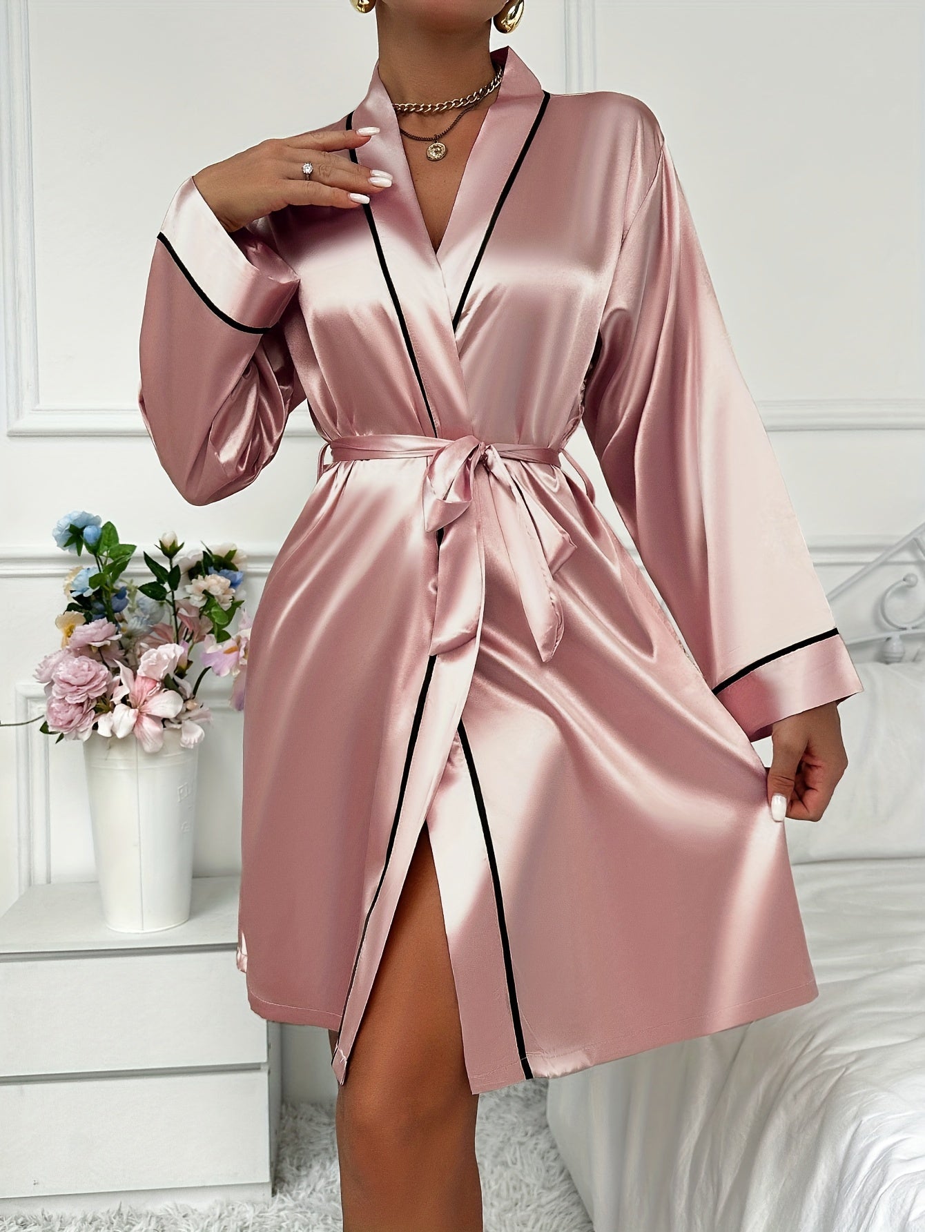Cozy Couture satin Loungewear