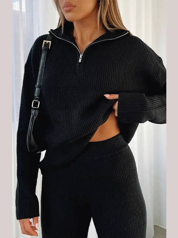 Cozy Couture Flared Sweatsuit Set 🍂