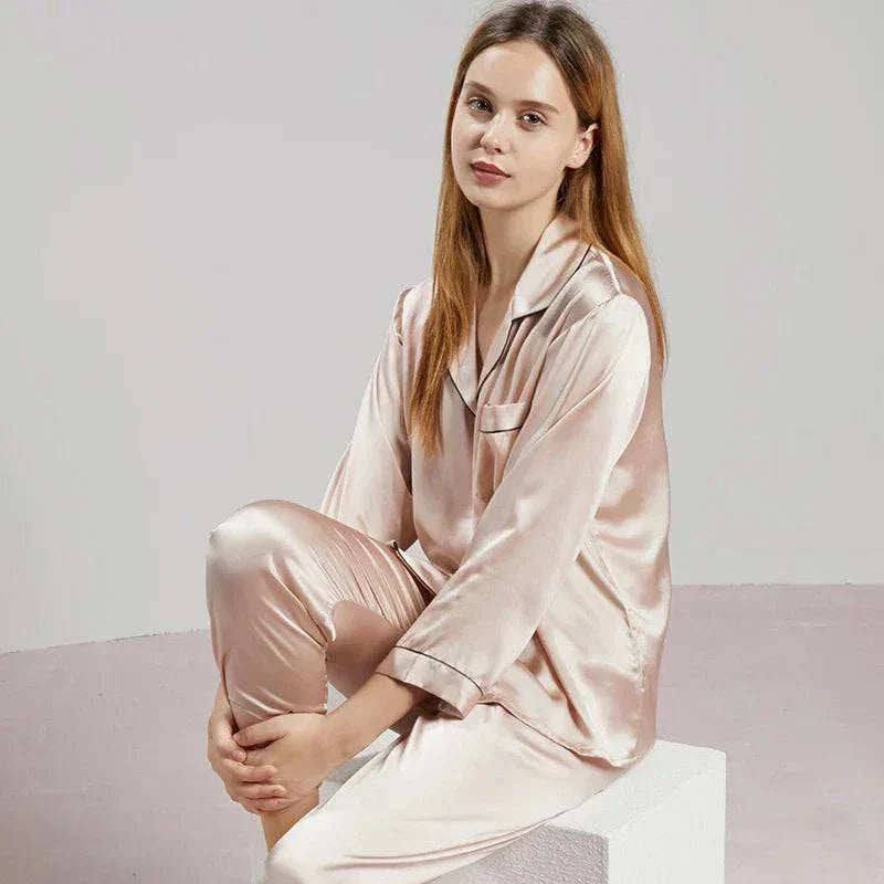 Cozy Couture Silk Pajama Set