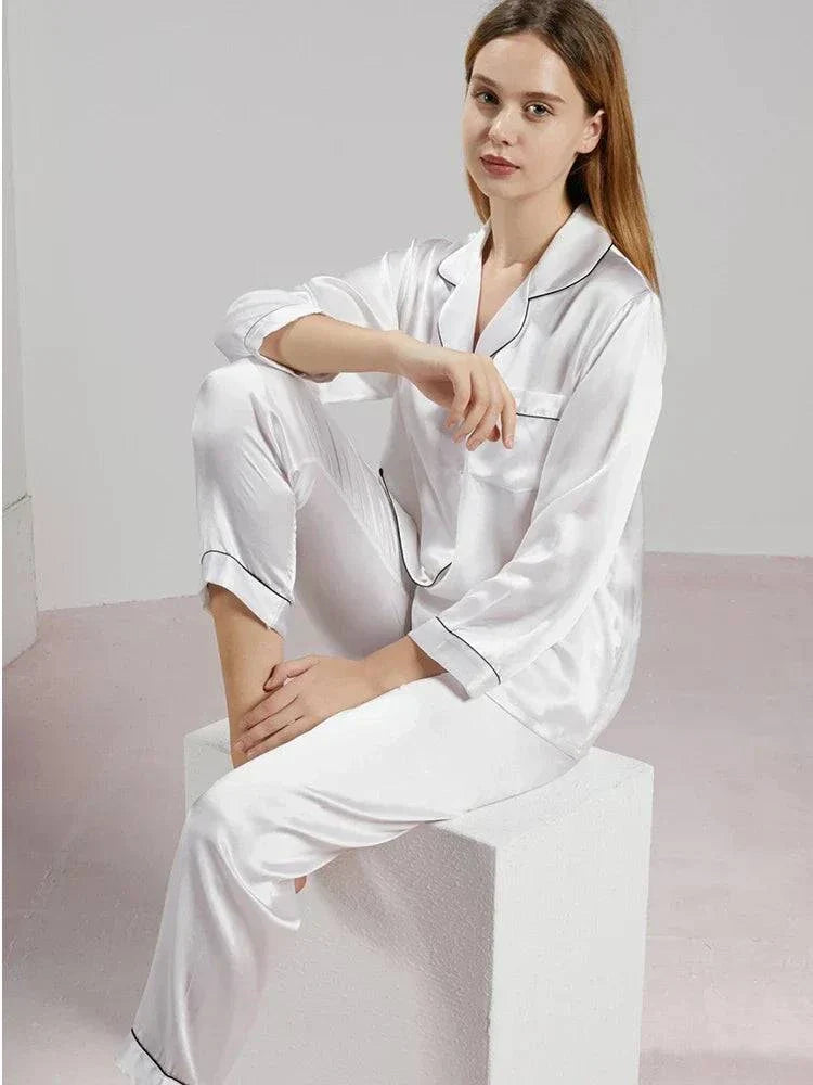 Cozy Couture Silk Pajama Set